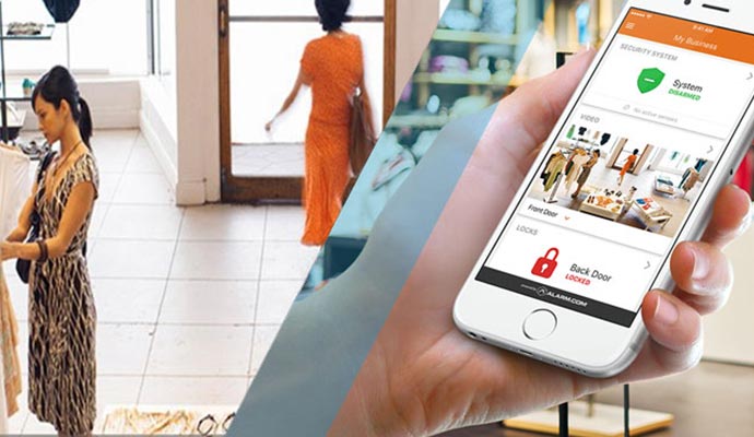 Love footage of a business security system Love footage of a business security system