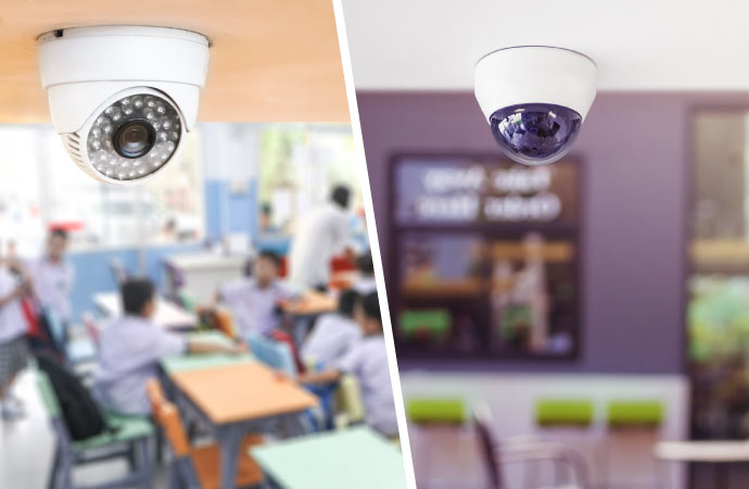 security service installed in school and restaurants