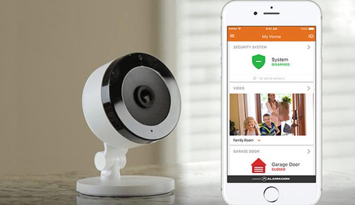 alarm.com smart app for security demo