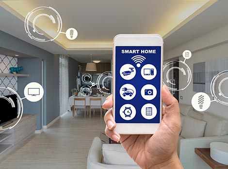 interactive home security with smartphone