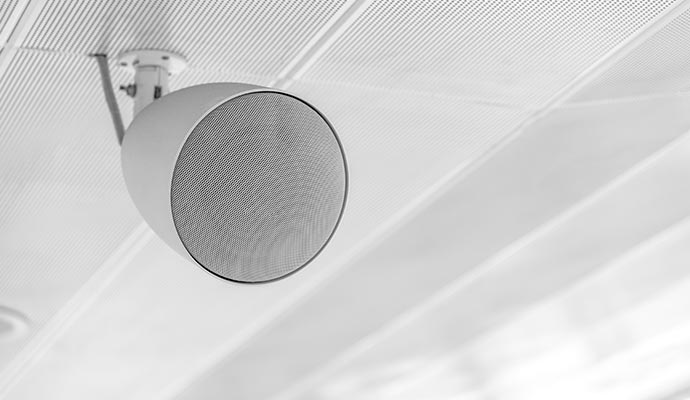 outdoor ceiling-mounted speaker