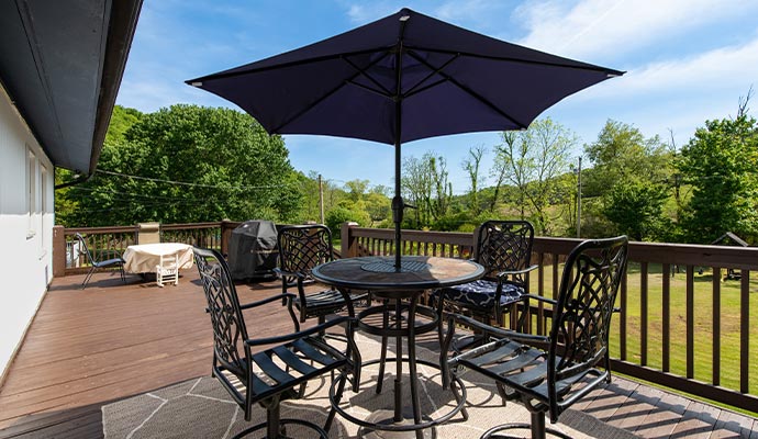 backyard dining table