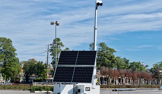 Installed mobile security trailer