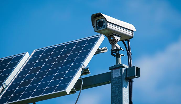 solar powered security camera