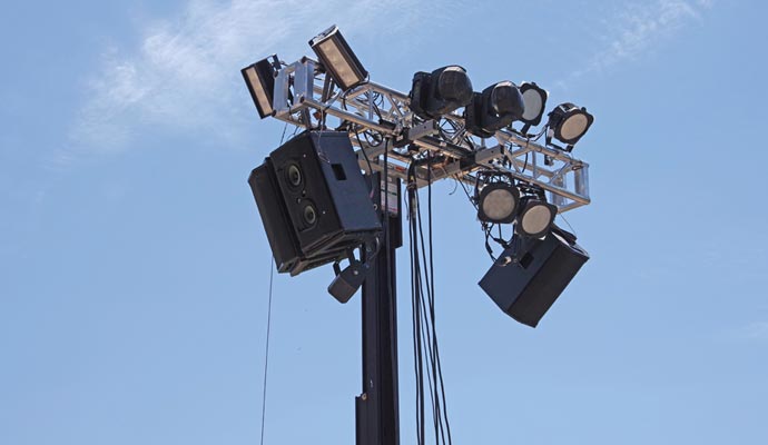 Two-way speaker with portable mobile surveillance unit