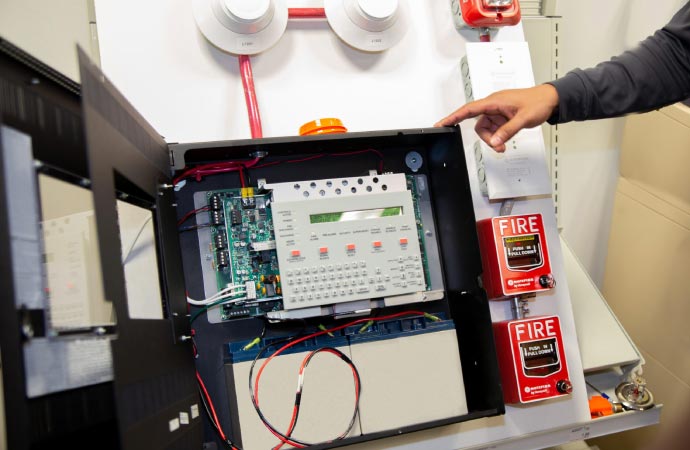 Inspection and estimation services for fire alarm systems.