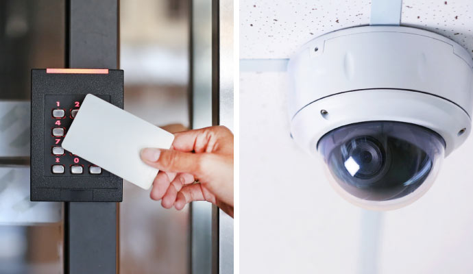 Access control system and security camera