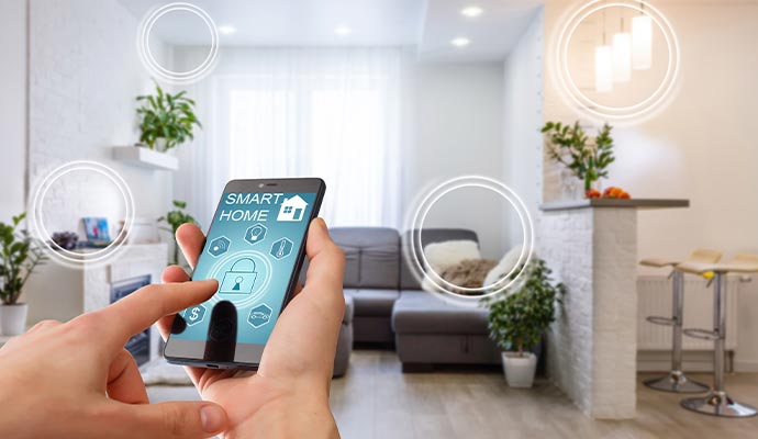 an image showcasing the demo of a smart home system